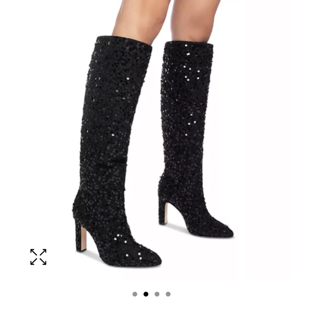 Larroude Cindy Sequin High Boot